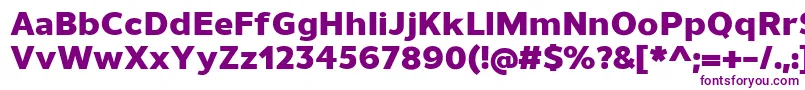 Шрифт UnimanHeavy – фиолетовые шрифты на белом фоне