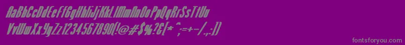 fuente VenusNormalExBoldItalic – Fuentes Grises Sobre Fondo Morado