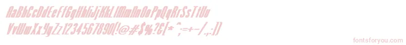 VenusNormalExBoldItalic Font – Pink Fonts on White Background