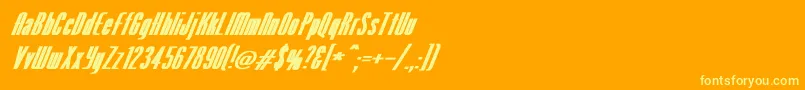 Подробнее о шрифте VenusNormalExBoldItalic Шрифт VenusNormalExBoldItalic – жёлтые шрифты на оранжевом фоне