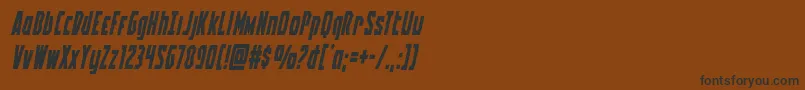 Battleworldital Font – Black Fonts on Brown Background