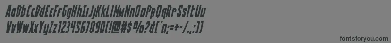 Battleworldital Font – Black Fonts on Gray Background