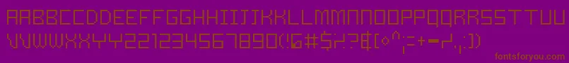 Samst Font – Brown Fonts on Purple Background