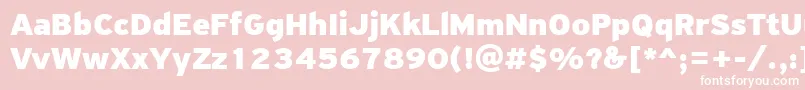 PfhighwaysansproBlack Font – White Fonts on Pink Background