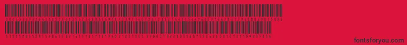 Fonte Inthrp60dltt – fontes pretas em um fundo vermelho
