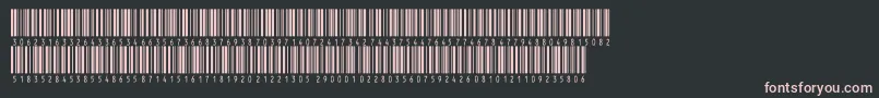 Шрифт Inthrp60dltt – розовые шрифты на чёрном фоне
