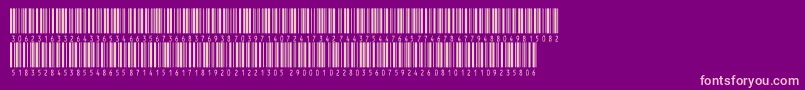 Fonte Inthrp60dltt – fontes rosa em um fundo violeta