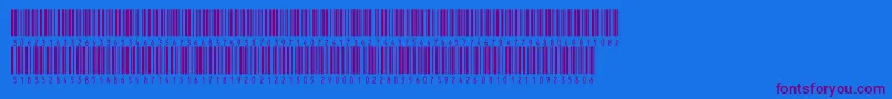 Inthrp60dltt Font – Purple Fonts on Blue Background
