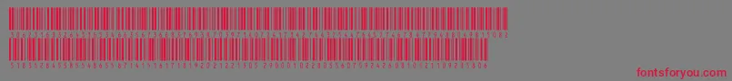 Inthrp60dltt Font – Red Fonts on Gray Background