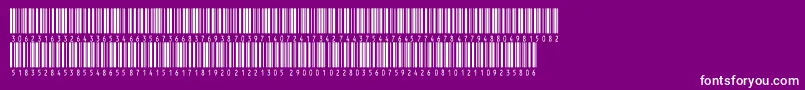 Inthrp60dltt-Schriftart – Weiße Schriften auf violettem Hintergrund
