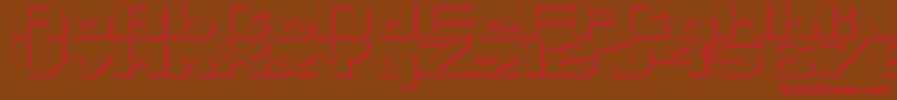 PrimoBright Font – Red Fonts on Brown Background