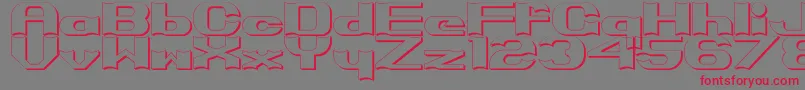 PrimoBright Font – Red Fonts on Gray Background
