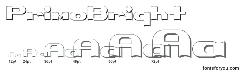 PrimoBright Font Sizes