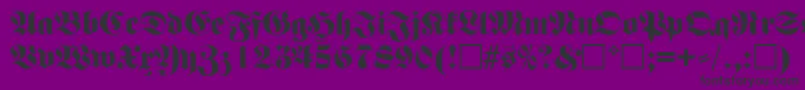 Más sobre la fuente FettefrakturRegular fuente FettefrakturRegular – Fuentes Negras Sobre Fondo Morado