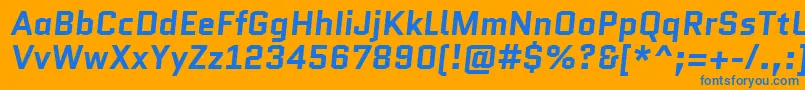 fuente QuanticoBolditalic – Fuentes Azules Sobre Fondo Naranja