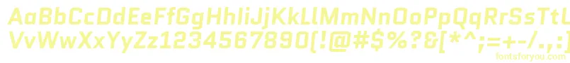 QuanticoBolditalic Font – Yellow Fonts