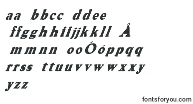 HarveygreyItalic font – polish Fonts