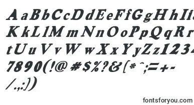 HarveygreyItalic font – deformed Fonts