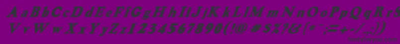 fuente HarveygreyItalic – Fuentes Negras Sobre Fondo Morado