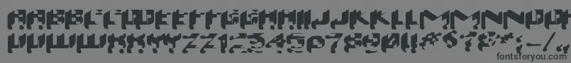 Wash99-Schriftart – Schwarze Schriften auf grauem Hintergrund
