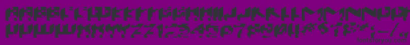 Wash99 Font – Black Fonts on Purple Background