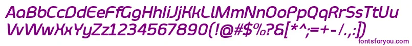 SmoolthanBoldItalic Font – Purple Fonts on White Background