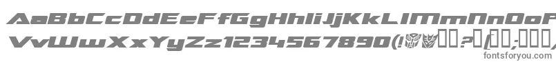 TransroboticsExtendedItalic Font – Gray Fonts