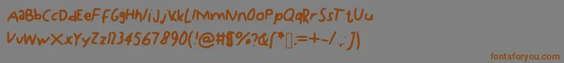 More about Kdg Font Kdg Font – Brown Fonts on Gray Background
