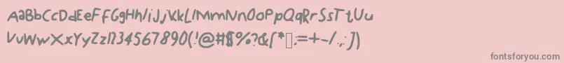 More about Kdg Font Kdg Font – Gray Fonts on Pink Background