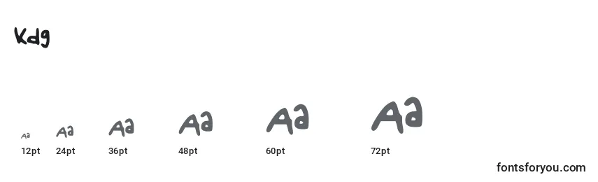Kdg Font Sizes