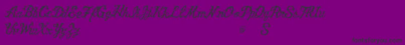 VtksVictory Font – Black Fonts on Purple Background