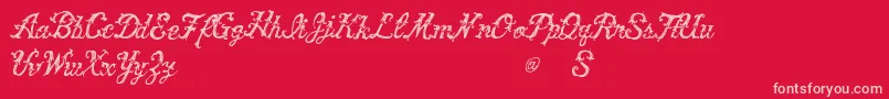fuente VtksVictory – Fuentes Rosadas Sobre Fondo Rojo