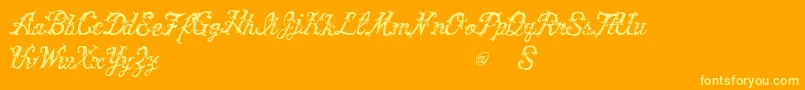 fuente VtksVictory – Fuentes Amarillas Sobre Fondo Naranja