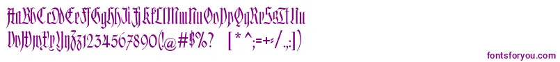 Hofstaetten-Schriftart – Violette Schriften