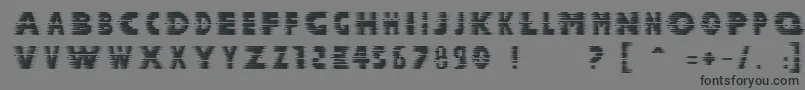 フォントHalcion – 黒い文字の灰色の背景