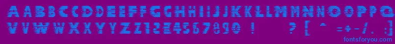 Шрифт Halcion – синие шрифты на фиолетовом фоне
