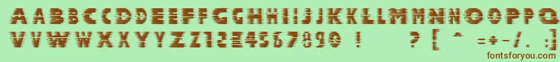 Halcion Font – Brown Fonts on Green Background