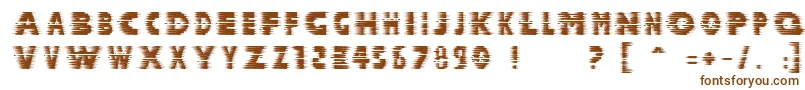 フォントHalcion – 茶色のフォント