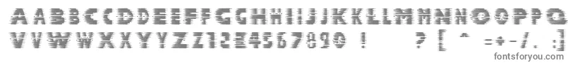 フォントHalcion – 白い背景に灰色の文字