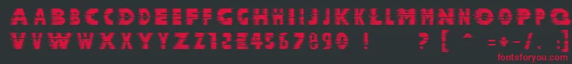 Halcion Font – Red Fonts on Black Background