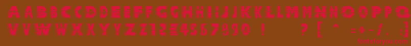Halcion Font – Red Fonts on Brown Background