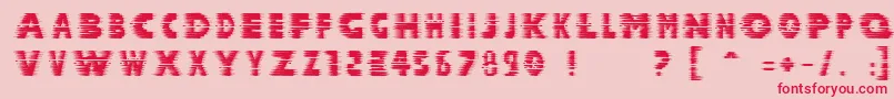 Halcion Font – Red Fonts on Pink Background