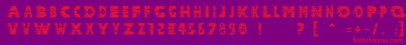 Halcion Font – Red Fonts on Purple Background