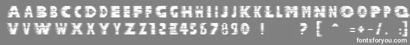 Halcion Font – White Fonts on Gray Background