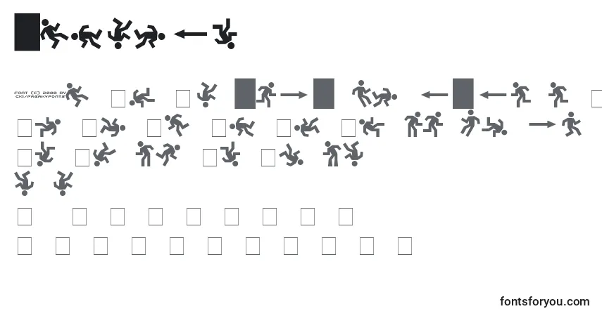 Schriftart DanceFx – Alphabet, Zahlen, spezielle Symbole