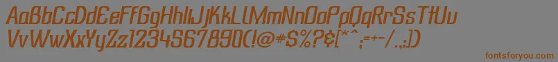 Подробнее о шрифте SubatonikItalic Шрифт SubatonikItalic – коричневые шрифты на сером фоне