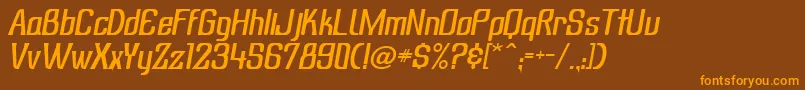 More about SubatonikItalic Font SubatonikItalic Font – Orange Fonts on Brown Background