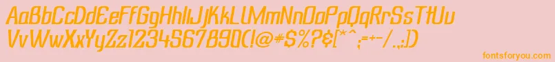 More about SubatonikItalic Font SubatonikItalic Font – Orange Fonts on Pink Background