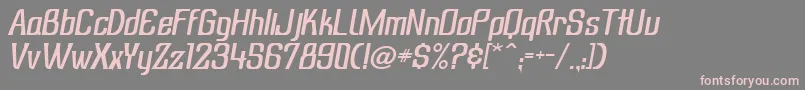 SubatonikItalic Font – Pink Fonts on Gray Background