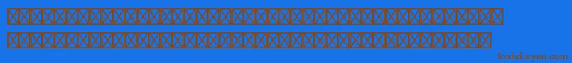 WiesbadenswingltstdDing Font – Brown Fonts on Blue Background